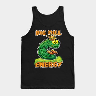 Big Dill Energy Cartoon Pickle King Tank Top